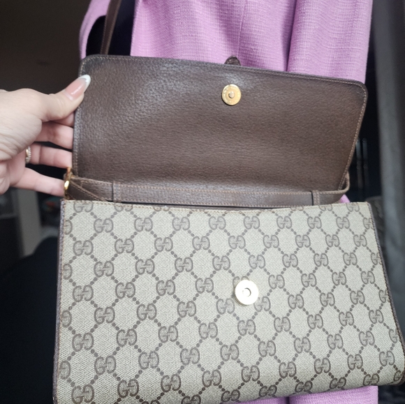 Authentic Gucci Vintage GG PVC Shoulder Bag - Picture 6 of 15